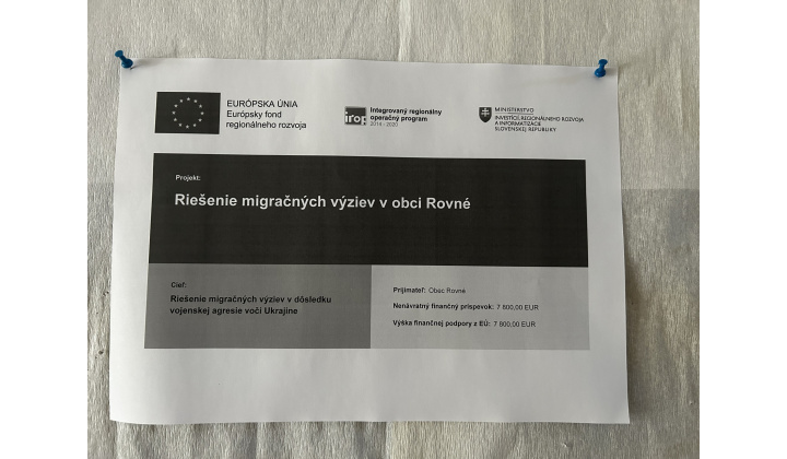 Riešenie migračných výziev v obci Rovné